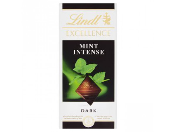 Lindt Excellence темный шоколад с мятным вкусом 100 г